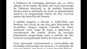 Comunicado Oficial - Prefeitura Municipal de Cantagalo | 11 de outubro de 2026