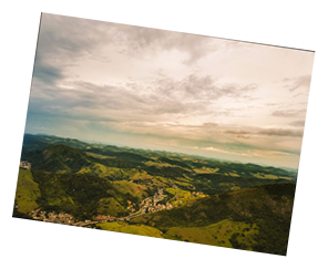 Vista aérea do Município de Cantagalo RJ